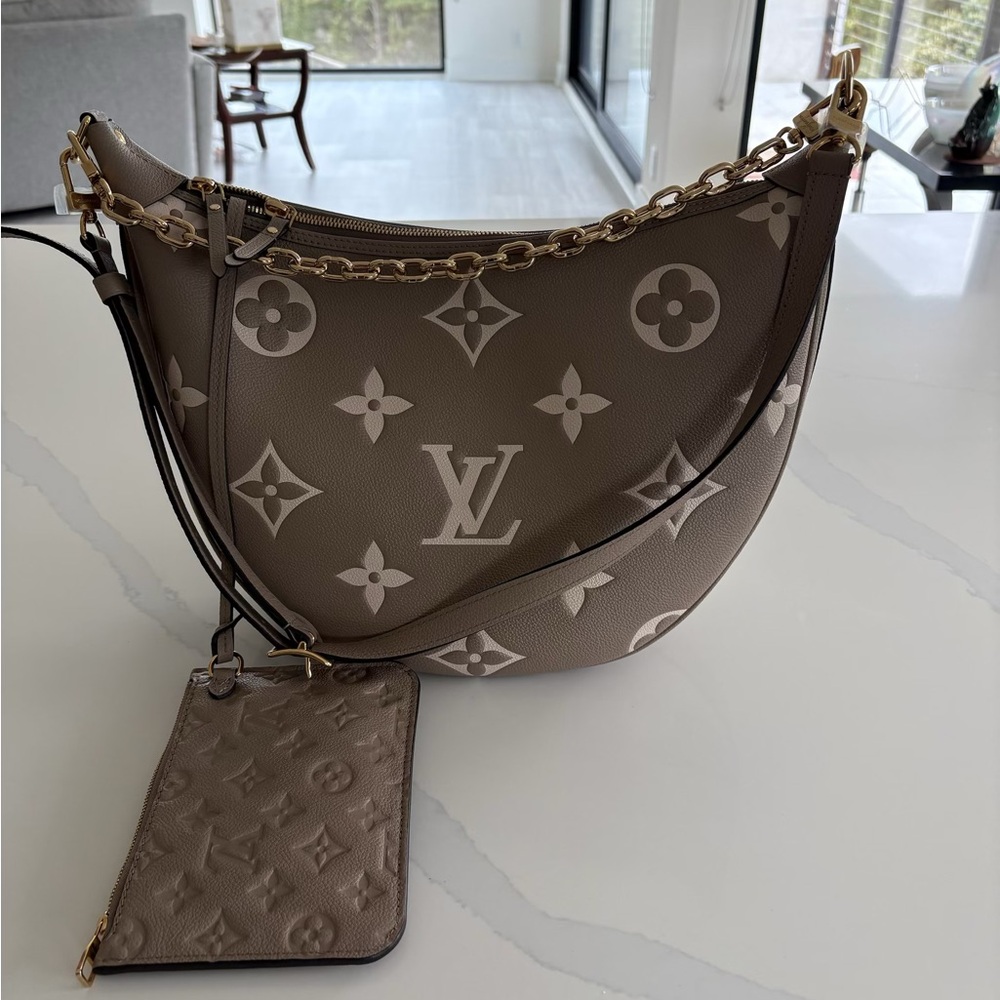 SOLD - Louis Vuitton Taupe Monogram Shoulder Bag
